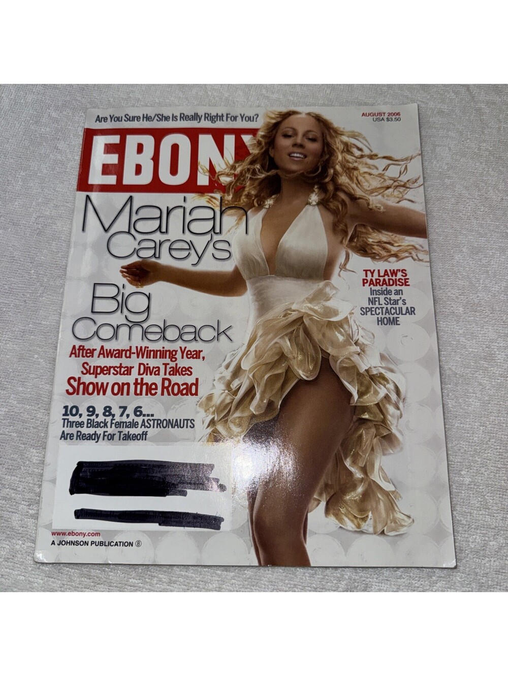 Mariah Carey Ebony Magazine August 2006